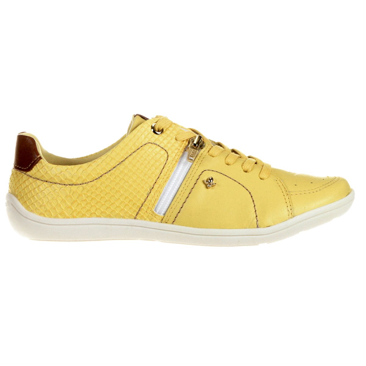 tenis cravo e canela amarelo